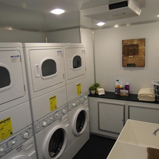laundry in trailer